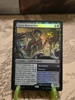 MTG Grave Researcher Secrets of Strixhaven Foil Rare NM - Image 1