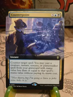 MTG Counterpoint Commander: Murders at Karlov Manor Regular Extended Art Rare NM - Image 1