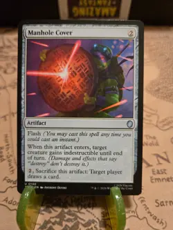 MTG Manhole Cover Commander: Teenage Mutant Ninja Turtles Regular Uncommon NM - Image 1