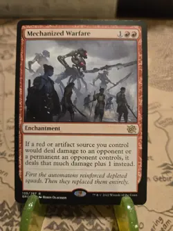 MTG Mechanized Warfare The Brothers' War Regular Rare NM - Image 1