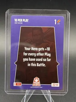2025 Bo Jackson Battle Arena Alpha Update Play Card PL-7 ~ 10 Per Play ~ SSP - Image 1