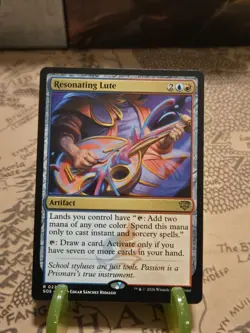 MTG Resonating Lute Secrets of Strixhaven Regular Rare NM - Image 1