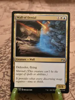 MTG Wall of Denial Modern Masters 2017 Regular Uncommon NM - Image 1