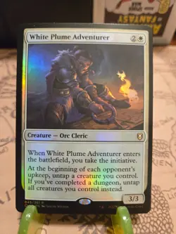 MTG White Plume Adventurer Commander Legends: Battle for Baldur's Gate Foil NM - Image 1