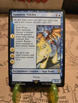 MTG Summon: Valefor Commander: FINAL FANTASY Regular Rare NM - Image 1