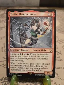 MTG Yuffie, Materia Hunter Commander: FINAL FANTASY Regular Rare NM - Image 1