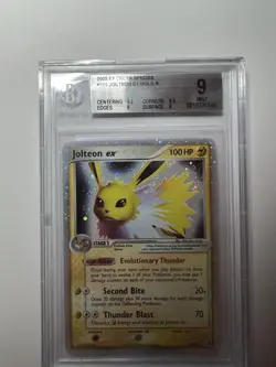 BGS 9 Jolteon ex 2005 EX Delta Species 109/113 Holo Pokemon Card not psa - Image 1