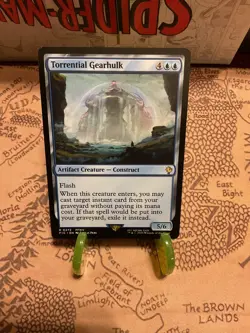 MTG Torrential Gearhulk Commander: FINAL FANTASY Regular Rare NM - Image 1