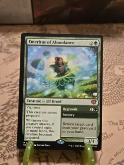 MTG Emeritus of Abundance Secrets of Strixhaven Regular Mythic NM - Image 1