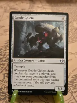 MTG Geode Golem Commander Masters Regular Uncommon NM - Image 1