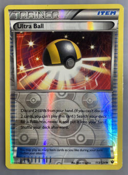 Ultra Ball Uncommon Reverse Holo XY - Fates Collide 113/124 LP Pokemon TCG 2016 - Image 1