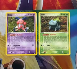 Vintage Pokemon Card Lot Fire Ditto Bulbasaur Mr Mime - Image 1