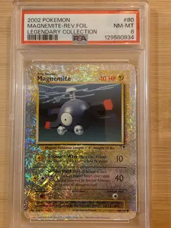 2002 Pokemon Magmemite #80 Reverse Holo Legendary Collection PSA 8! - Image 1