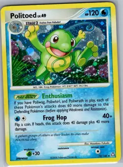 Politoed 12/146 Holo Legends Awakened - Pokemon Card - LP - Image 1