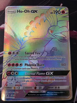 Ho-Oh GX - SM80 SECRET RAINBOW HYPER FULL ART RARE Promo Pokemon NM /VLP - Image 1