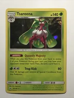 Tsareena - 20/149 - Sun & Moon Base Set Pokemon Holo Foil Rare Nice! - Image 1