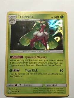 Tsareena - 20/149 - Sun & Moon Base Set Pokemon Holo Foil Rare Nice! - Image 2