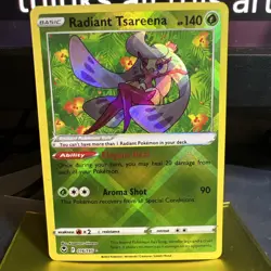 Pokemon TCG Radiant Tsareena Silver Tempest 016/195 Holo Radiant Rare - Image 1