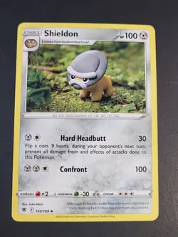 Pokemon Astral Radiance Shieldon Uncommon Card 109/189 NM - Image 1
