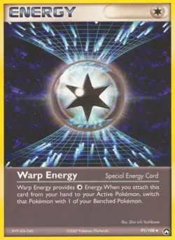 Warp Energy - Power Keepers 91/108 (PK) MP TCG Pokemon - Image 1