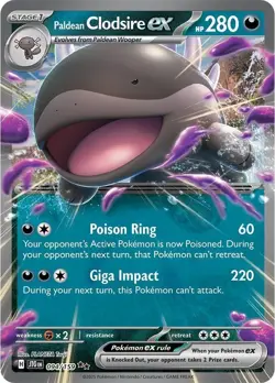 Paldean Clodsire ex - 094/159 - Double Rare NM TCG Pokemon - Image 1