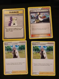 lot of pokemon cards - trainers / professors - Image 3