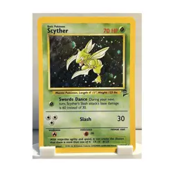 Scyther Base Set 2 17/130 Unlimited Holo Rare | Light Play (LP) - Image 1