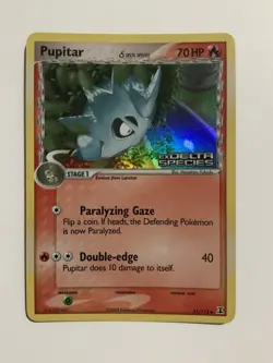 2005 Pokemon Pupitar (Delta Species) #51 Reverse Holo - EX Delta Species NM - Image 1