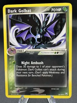 Pokemon TCG Dark Golbat 34/109 EX Team Rocket Returns NM - Image 1