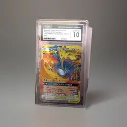 Pokemon TCG CGC 10 Moltres & Zapdos & Articuno GX 102/173 Sm12a Holo JP 2019 - Image 1