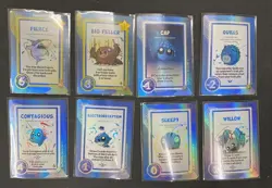 Doomlings Traits Cards Lot of 8 Blue HoloFoil Cards Overlush Kickstarter - Image 1