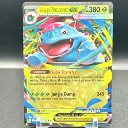 Mega Venusaur ex 003/132 Double Rare Mega Evolution Pokemon Near Mint - Image 1