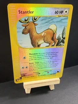 ✨ Reverse Holo Skyridge✨ Stantler 102/144 e-Reader Pokemon Nintendo 2003 MP+/LP - Image 1