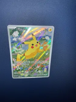 Pokemon Pikachu 027 SVP Paldea Evolved Black Star Promo - Near Mint - Image 1