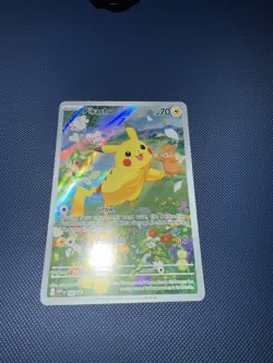 Pokemon Pikachu 027 SVP Paldea Evolved Black Star Promo - Near Mint - Image 3