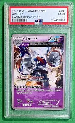 2015 😺 PSA 9 Golurk 1st Ed JPN Ancient Origins XY Holo Rare Pokemon #35 - Image 1