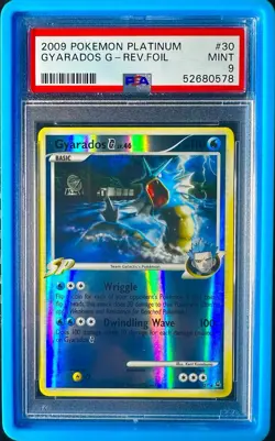 Gyarados G 30/127 Platinum Reverse Holo Pokemon 2009 PSA 9 - Image 1