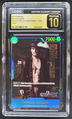 2024 ONE PIECE DRACULE MIHAWK LIVE ACTION PROMO P-052 CGC 10 PRISTINE J PT - Image 1