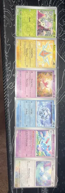 Miscut Reverse Holo Lot of 6 Cards Pokemon TCG Surging Sparks - Image 1