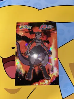 Pokemon Mewtwo #1 Cracked Ice Holo Team Rocket Card Database Peru - Image 1