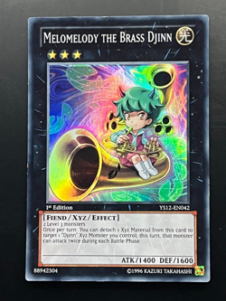 Melomelody the Brass Djinn Super Rare 1st Edition YS12-EN042 Yugioh Card - Image 1