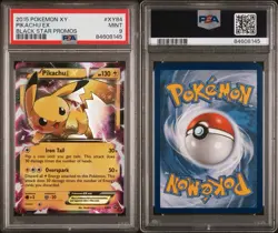 PSA 9 MINT Pokemon Pikachu EX XY84 Holo Rare 2015 XY Black Star Promo Card - Image 3