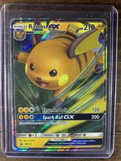 Raichu GX SM213 Hidden Fates Promo Pokemon Card Brand New Free Ship Buy Now MINT - Image 1