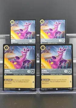 Disney Lorcana Genie - Satisfied Dragon 189/204 Reign of Jafar Uncommon 4 Cards - Image 1