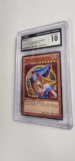 CGC 10 Yugioh Card: Dark Magician Girl Red Rare Participation Promo - Image 2