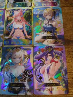 Genshin Impact Waifu 12 Card Lot - Beautiful Goddess Story Cards Yelan Jean Mona - Image 4