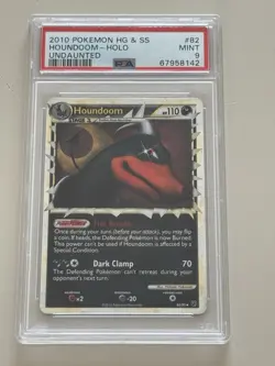 Houndoom Prime 82/90 Undaunted Holo Ultra Rare Card PSA 9 Mint 2010 Vintage TCG - Image 1
