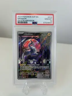 2023 Pokemon SVP Miraidon PSA 10 GEM MT Card #013 - Image 1