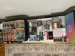Large Pokemon Lot- Sleeves, Oversized Cards, Dividers, Dice, Coins (read Desc) - Image 1