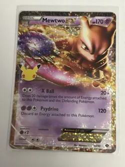 Mewtwo EX 54/99 - Holo Ultra Rare Celebrations Classic 2021 NM Pokemon Card - Image 1